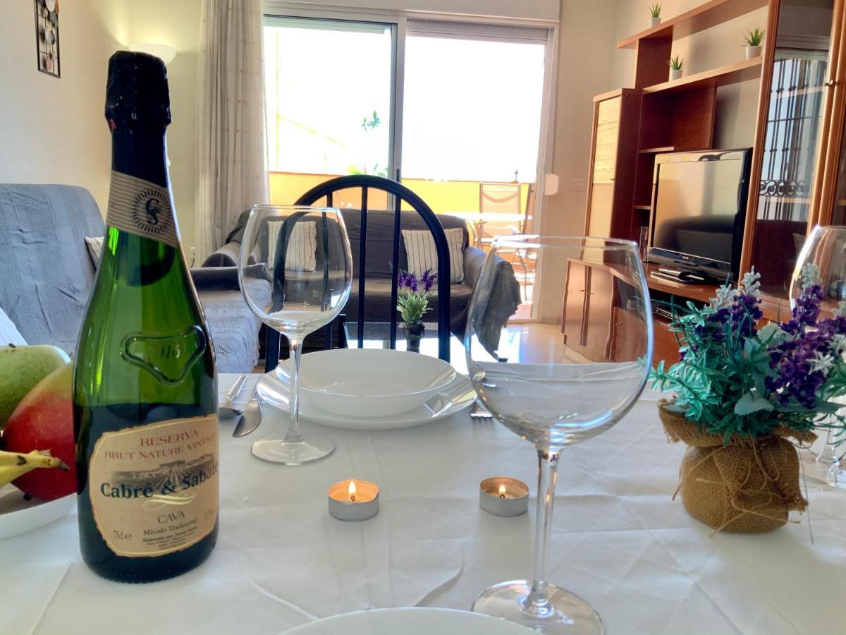 Apartamento De 2 Dormitorios, Gran Terraza, Vistas Al Mar Cerca Playa Carvajal เบนัลมาเดนา ภายนอก รูปภาพ
