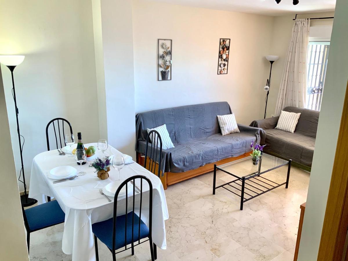 Apartamento De 2 Dormitorios, Gran Terraza, Vistas Al Mar Cerca Playa Carvajal เบนัลมาเดนา ภายนอก รูปภาพ